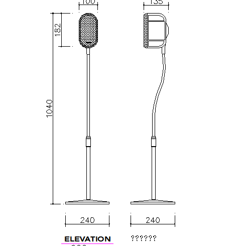 Creation speaker cad blocks design details dwg file