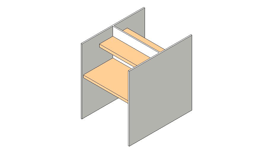 Creative 3d wooden desk block cad drawing details dwg file