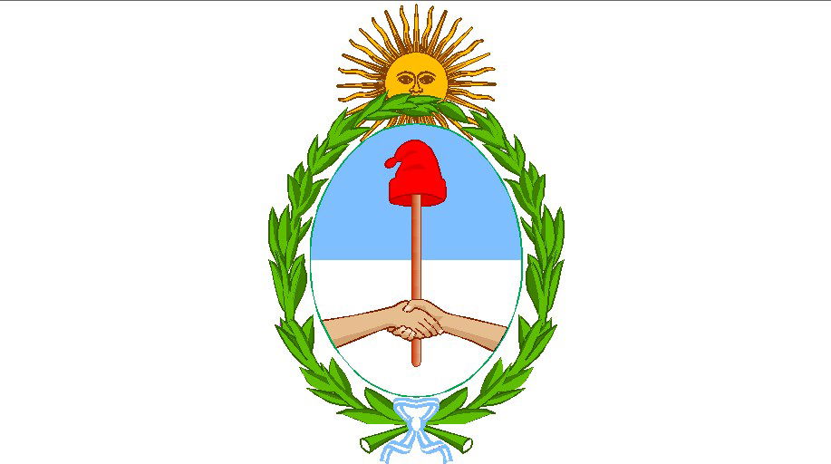 Creative Argentine shield 3d block cad drawing details dwg file