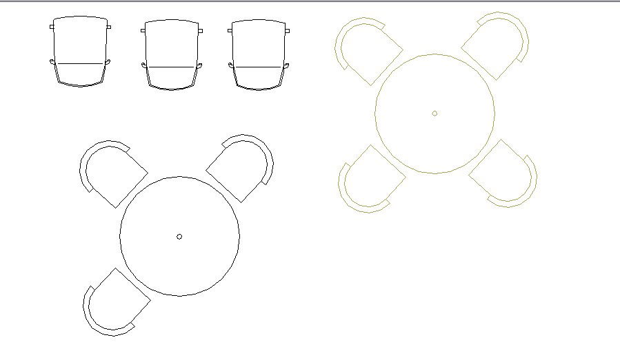 Creative chairs and furniture blocks cad details dwg file