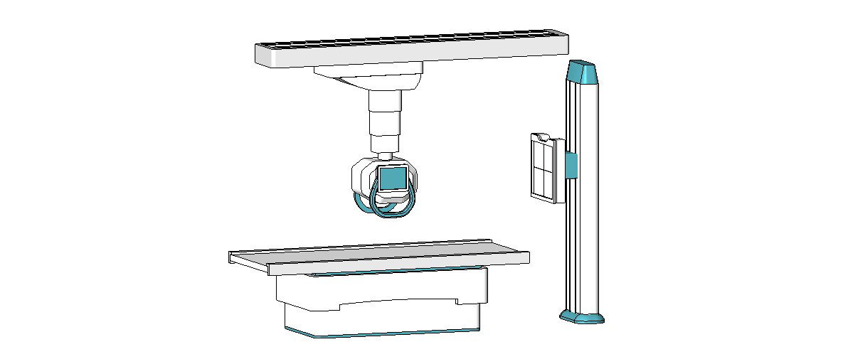 Creative full rayosx machine 3d model skp file