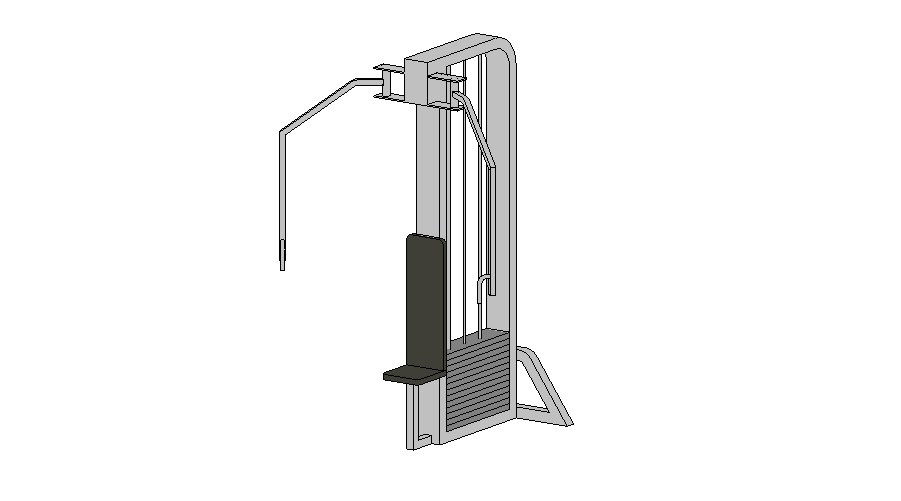 Creative gym exercise equipment 3d block cad drawing details dwg file