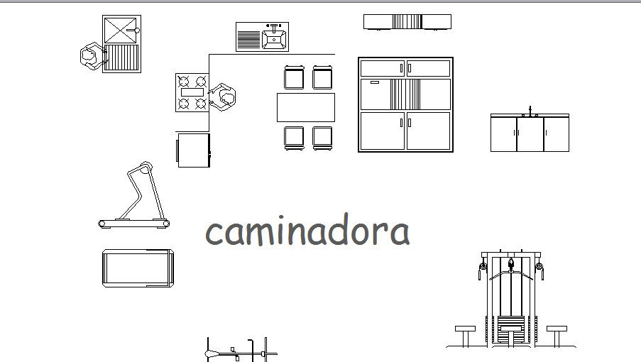 Creative kitchen furniture blocks cad drawing details dwg file