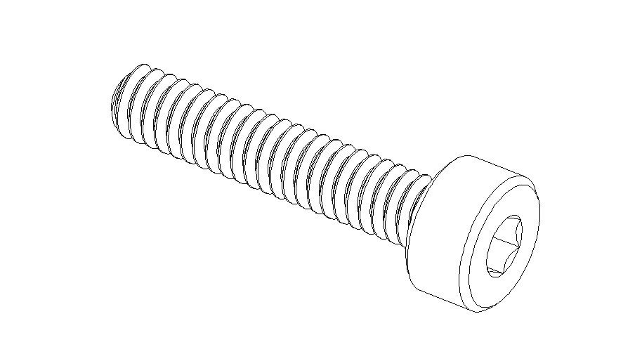 Creative metric screw elevation block cad drawing details dwg file