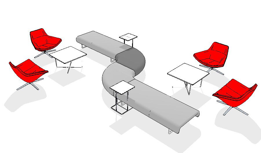 Creative multiple 3d furniture blocks cad drawing details dwg file