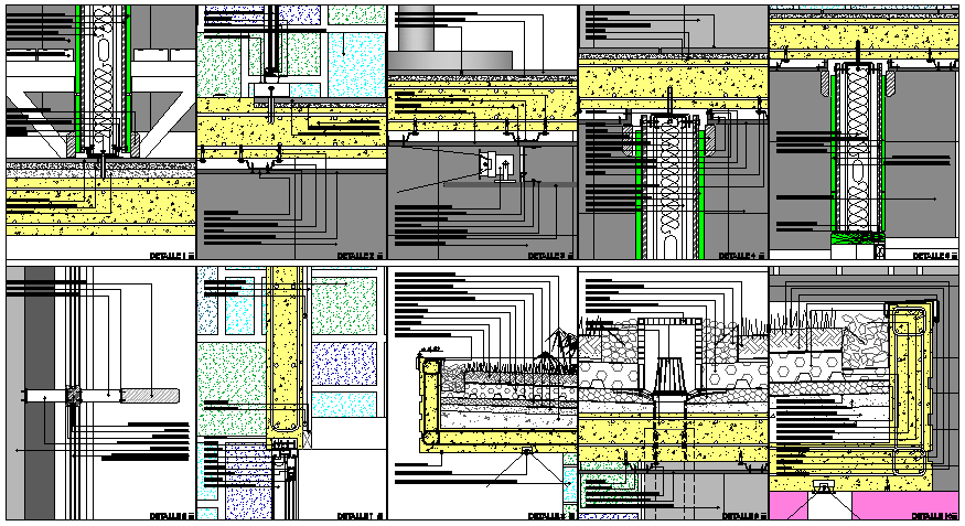 Cross section plan detail dwg file