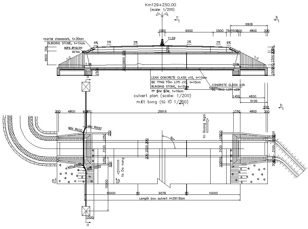 Cross-section of the culvert is available in this AutoCAD DWG 2D file.