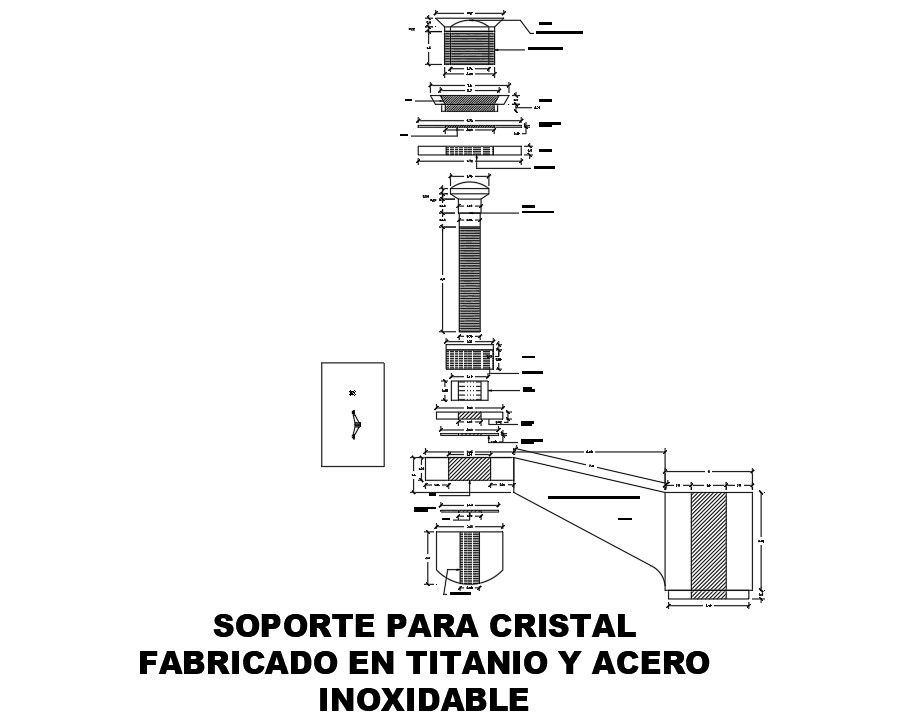 Crystal Stainless Steel Support Detail
