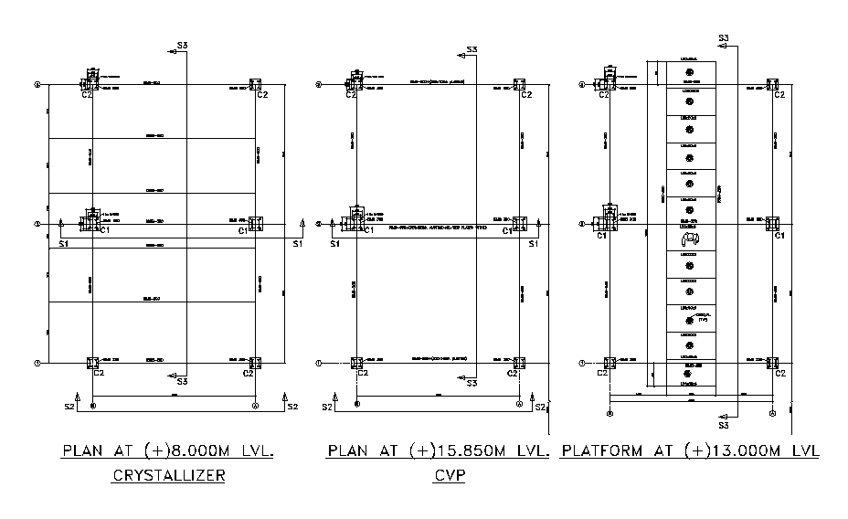 Crystallizer Plant AutoCAD Drawing Download DWG File