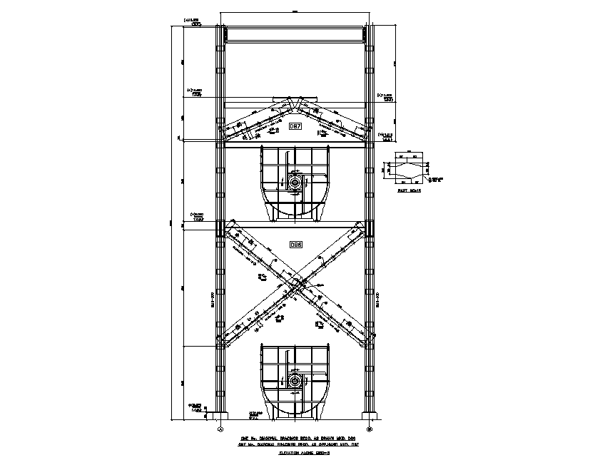 Crystallizer Plant Steel Building Structure Design DWG File