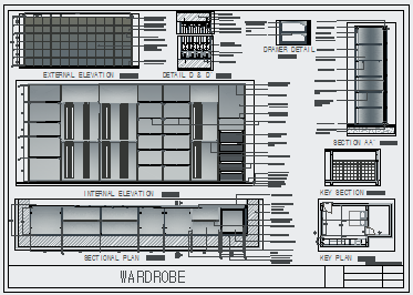 Cupboard design drawing