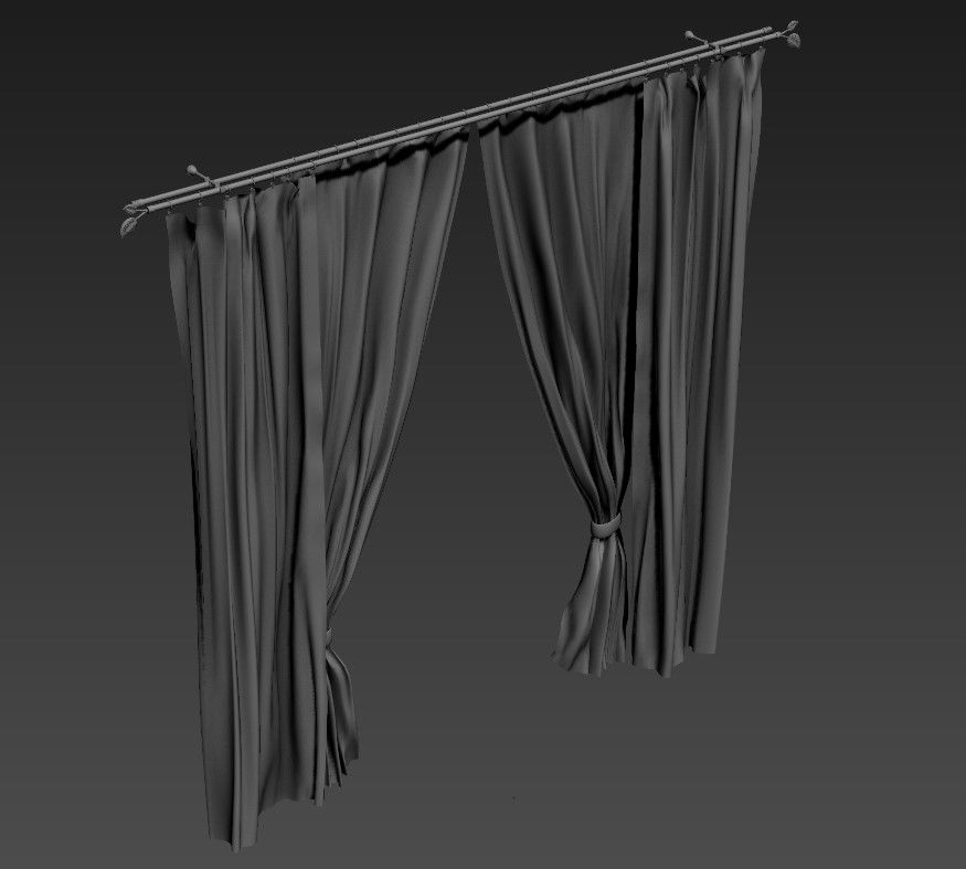 Curtain Design 3D MAX File Free Download 