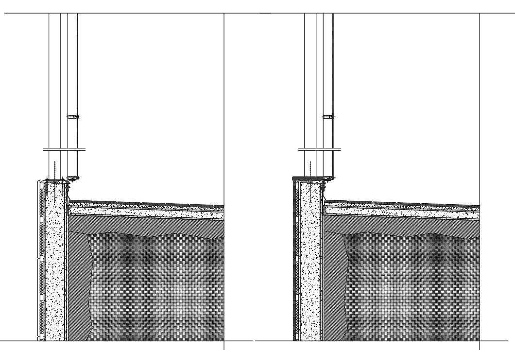 Curtain Railing wall Section With DWG File