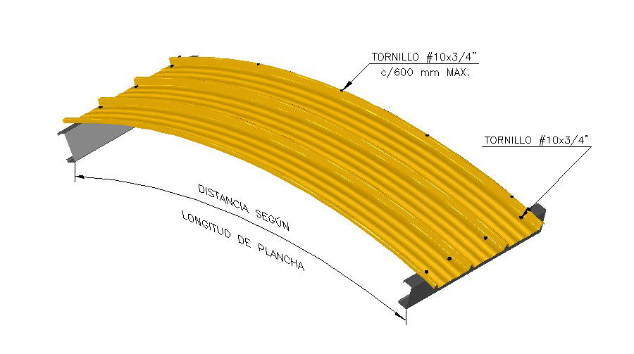 Curve 3 metal structure panel 3d drawing details dwg file