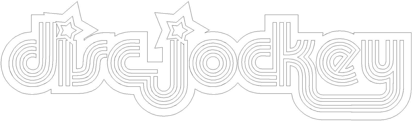 DISC JOCKEY Graffiti design CAD block DXF AutoCAD drawing