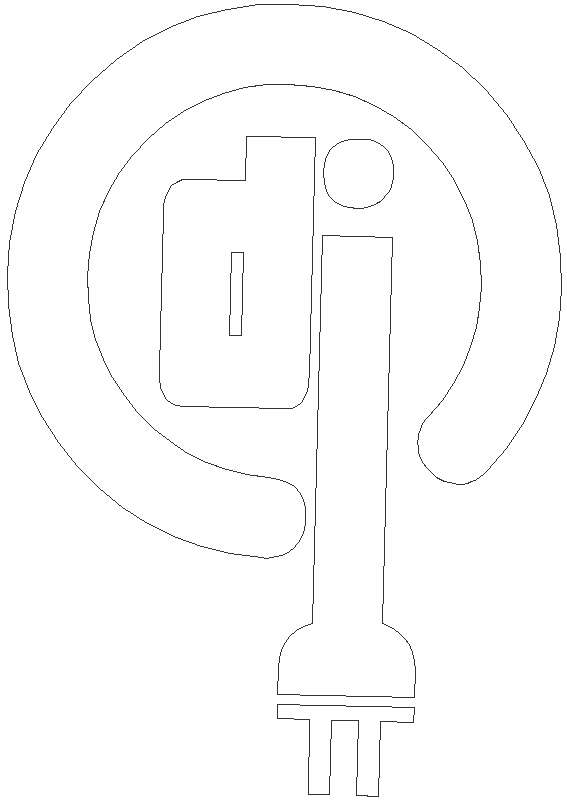 DJ logo design CAD block DXF AutoCAD drawing