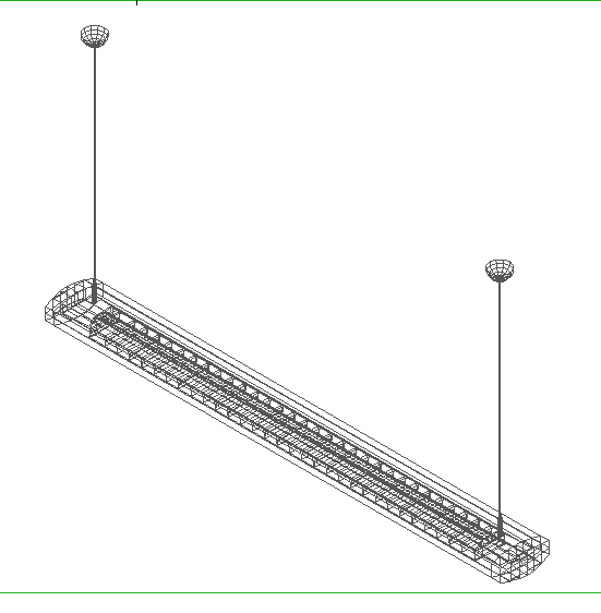 DTI_type_2_Beta_1 x 28 W electrical design 3d wire frame view dwg file