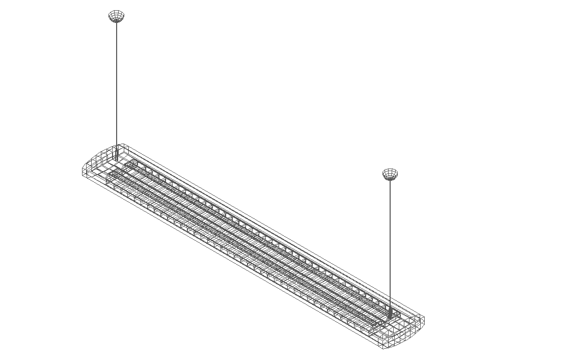 DTI_type_2_Beta_2 x 35 W electrical design 3d wire frame view dwg file