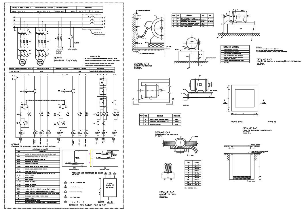 DWG 2D AutoCAD Drawing of the Electrical Installation project plan drawing section details is given. Download the AutoCAD 2D DWG file.