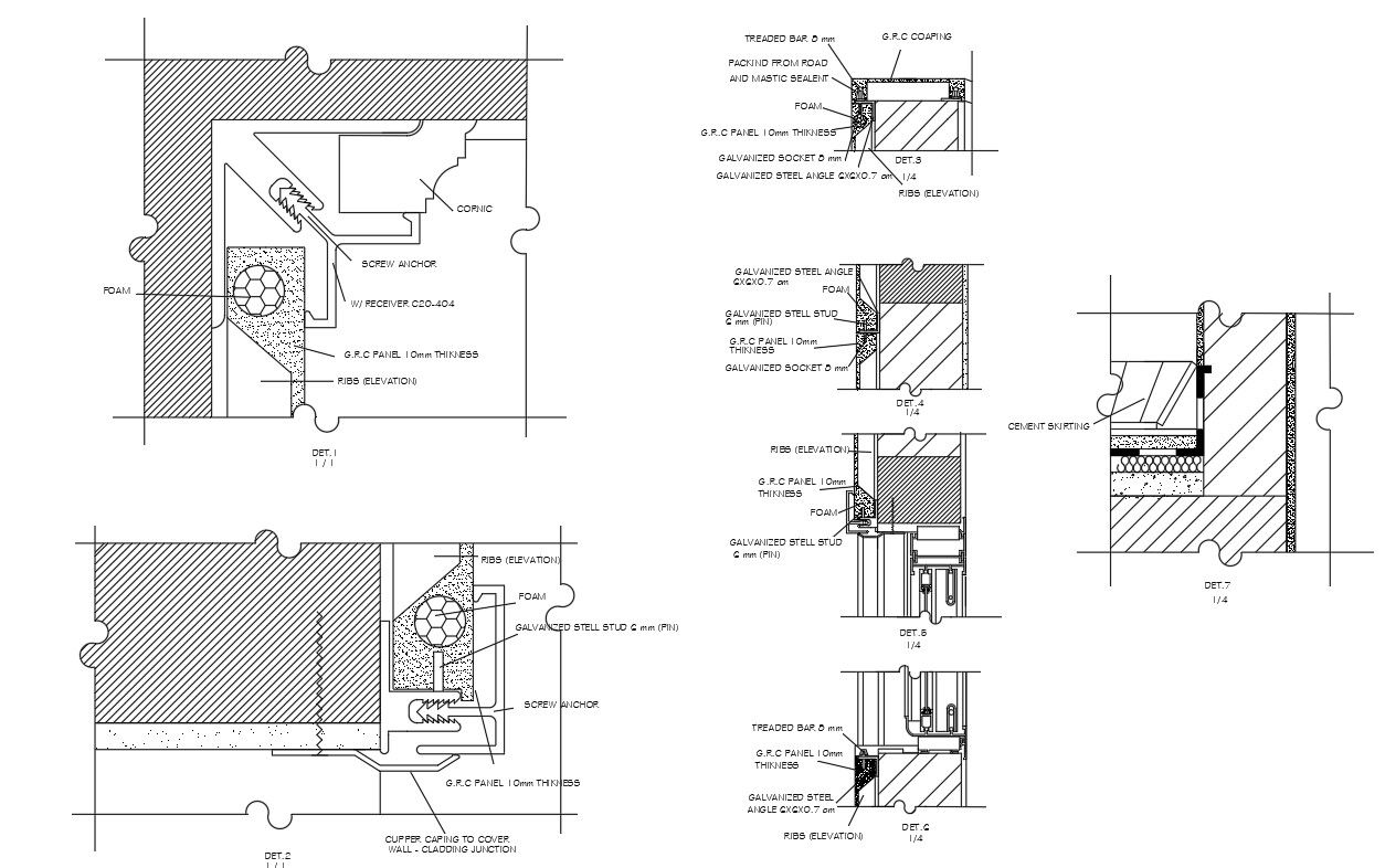 DWG AutoCAD drawing of the machine section details. Download the AutoCAD DWG file.