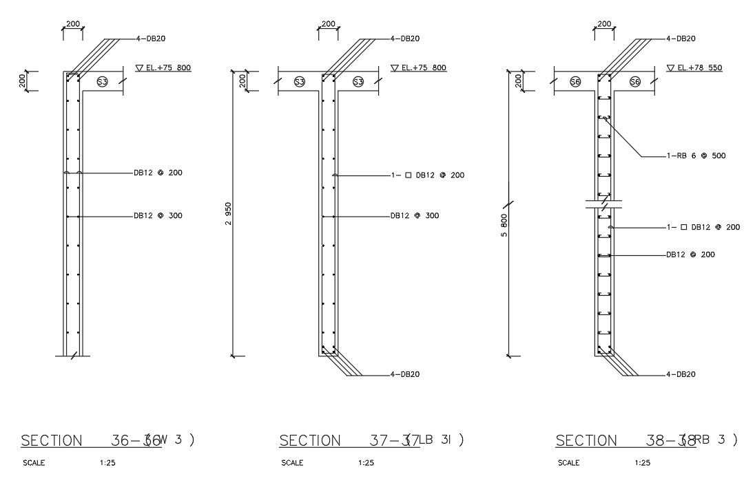 DWG AutoCAD file gives a Detailed Reinforcement section of the beam.Download the AutoCAD 2D DWG file now.