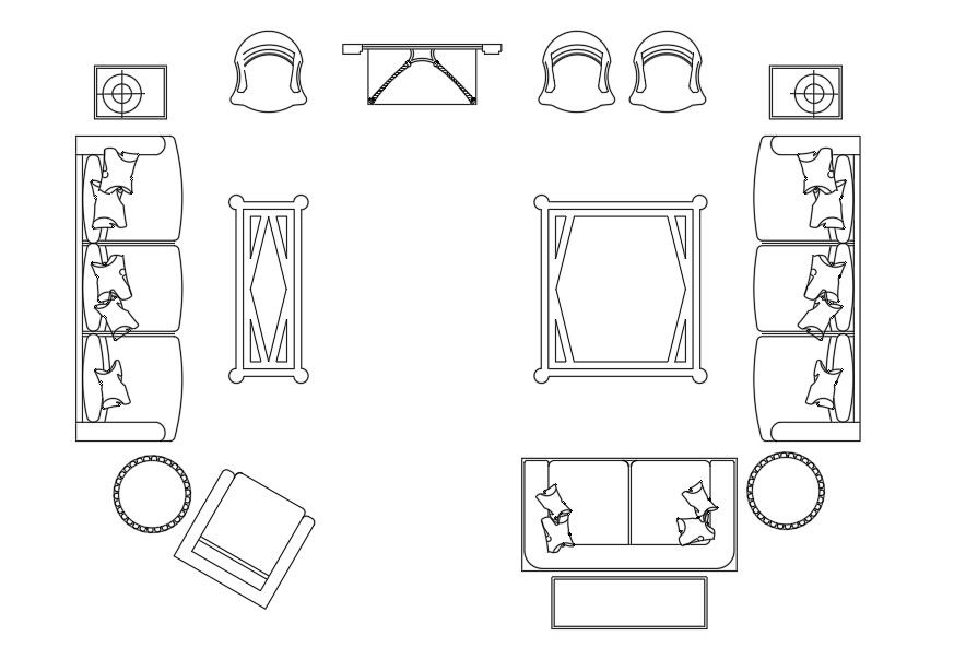 DWG Autocad 2D drawing having the details of different Styles of Chair and table block elevation design,Download the AutoCAD file.