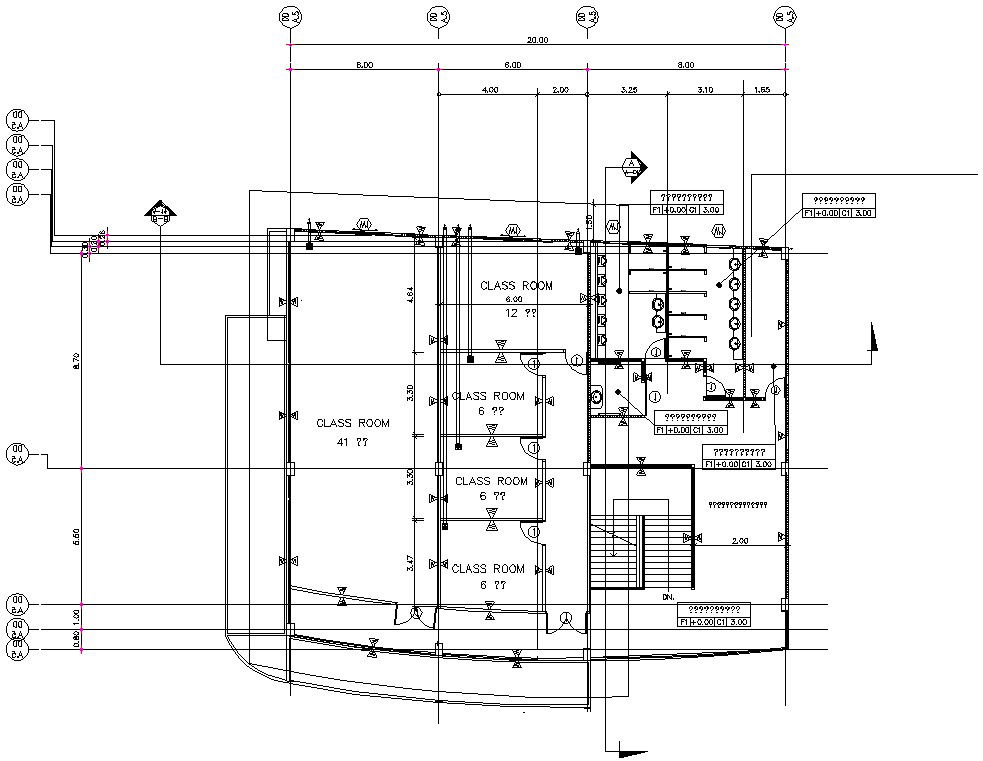 DWG Drawing file of the school building floor plan and section details. Download the AutoCAD 2D DWG file.