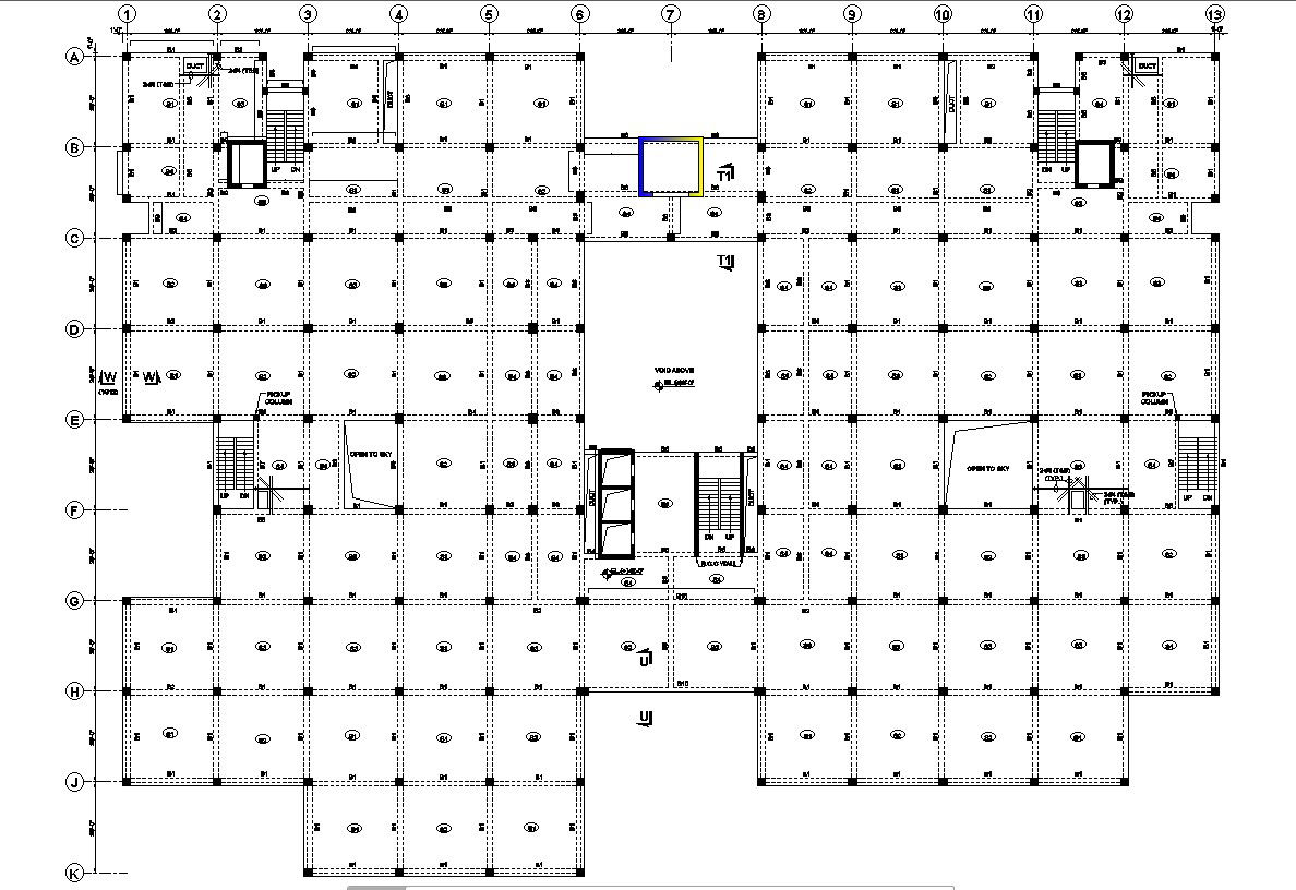 Detailed Architectural Structure Layout in CAD Format