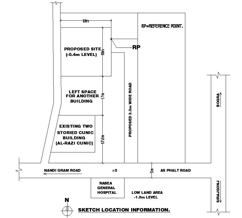 DWG drawing AutoCAD of the 40meter telephone tower floor plan and sketch location map details are given.Download the AutoCAD DWG file.