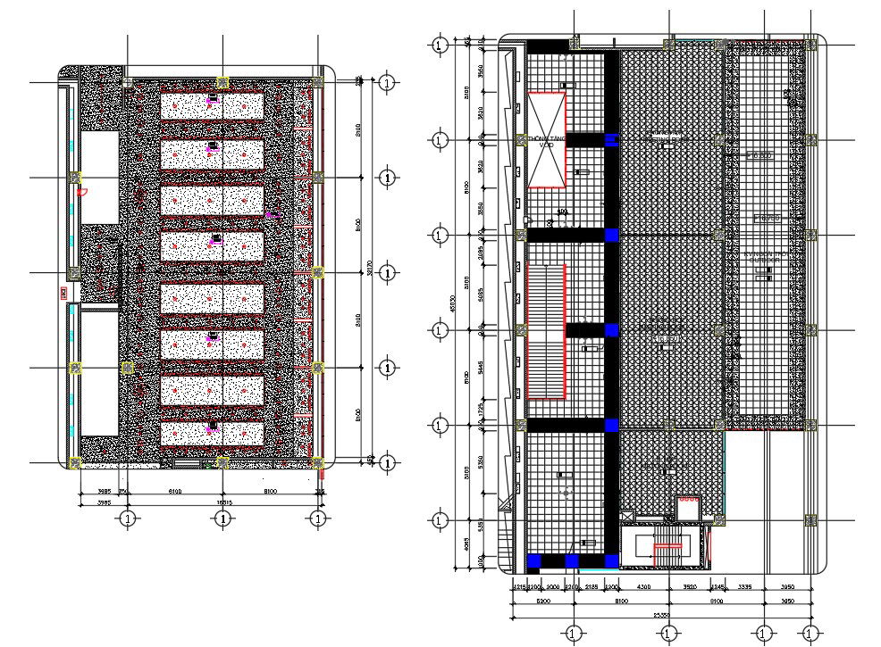 DWG drawing file shown the details of plan and section of office building. Download the Autocad DWG drawing file.