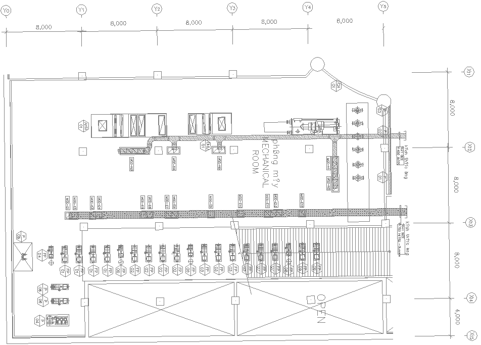 DWG drawing file shows the details of the mechanical room layout details,Download the DWG file.