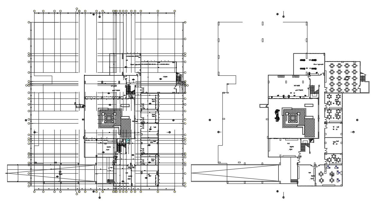 DWG drawing of the dentist college building floor plan and section details are available. Download the AutoCAD 2D DWG file.
