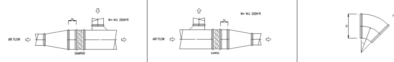 Damper design in AutoCAD 2D drawing, CAD file, dwg file