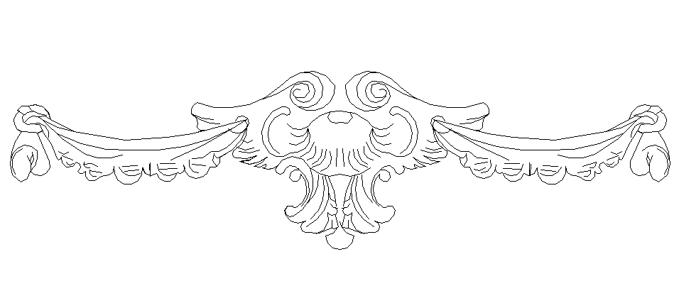 Decorative floral front details