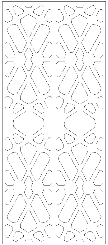 Decorative wooden panel laser cutting design DWG autoCAD drawing