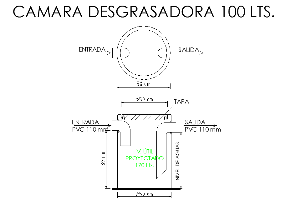 Degreaser chamber 100 LTS. Dwg file