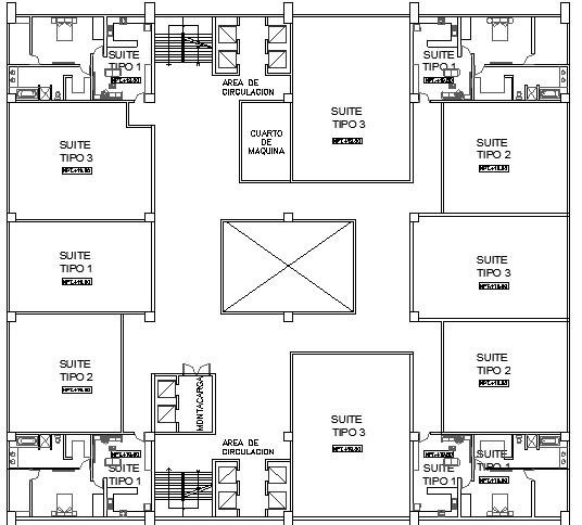 Deluxe suits architecture project dwg file