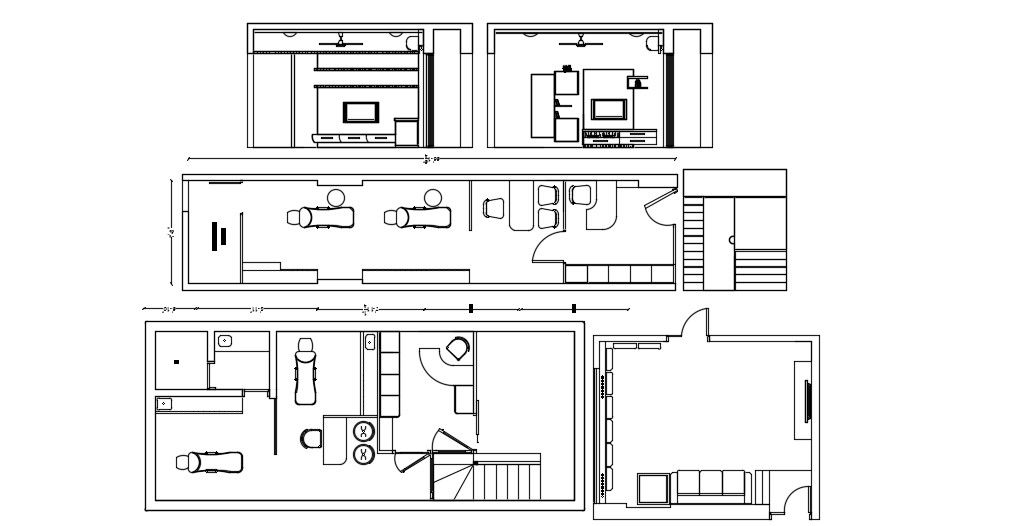Dental Clinic Design Furniture Layout Plan CAD Drawing