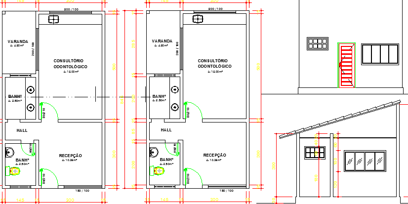 Dental Hospital Office Structure Details dwg file