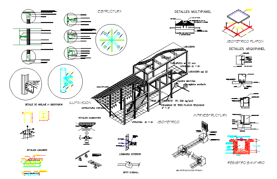 Department Stores structure plan dwg file