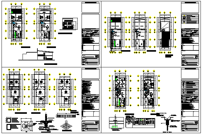 Two Floor Department DWG Detailed 2D AutoCAD Layout Design Plan