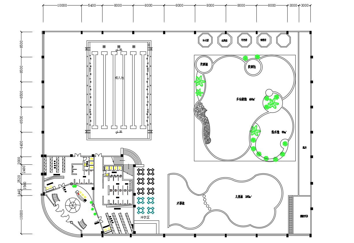 Design Plan Of Club AutoCAD File Free Download