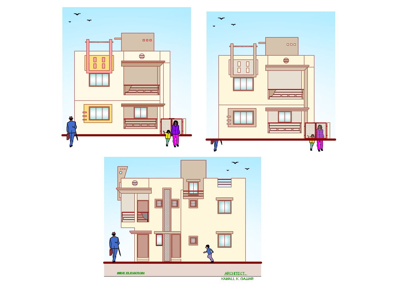 2 Storey Building Design In AutoCAD File