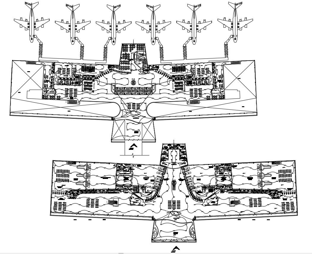 Design of Airport CAD Plan