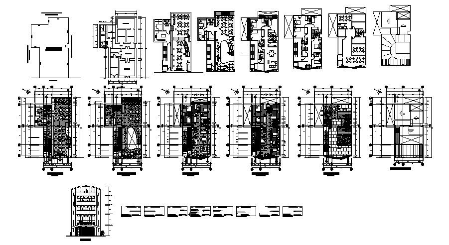 Hotel Building Plan In AutoCAD File