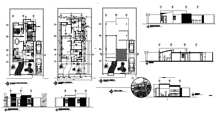 Simple House Floor Plan In DWG File