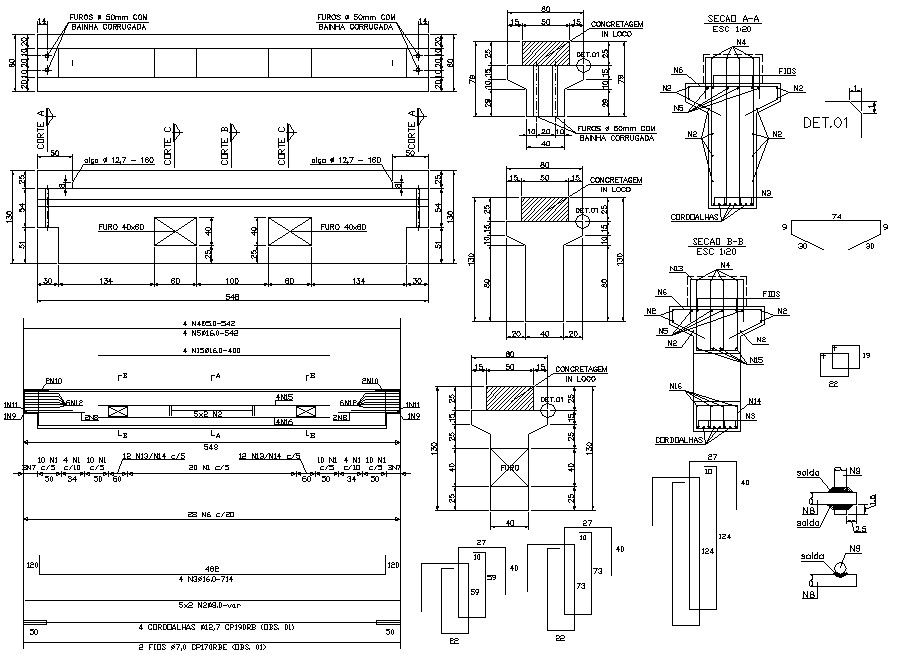 Design of Reinforced concrete structure CAD file