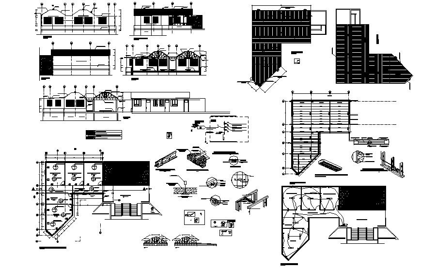 Building Elevation Design In AutoCAD File