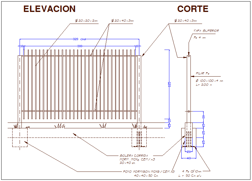 Design of fence view for gate way