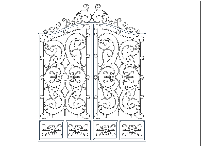 Design of forged door